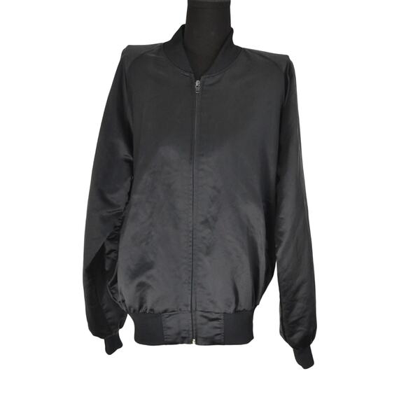 Vintage Korea Embroidered Dragon Souvenir Bomber Jacket Size Large - Picture 2 of 6